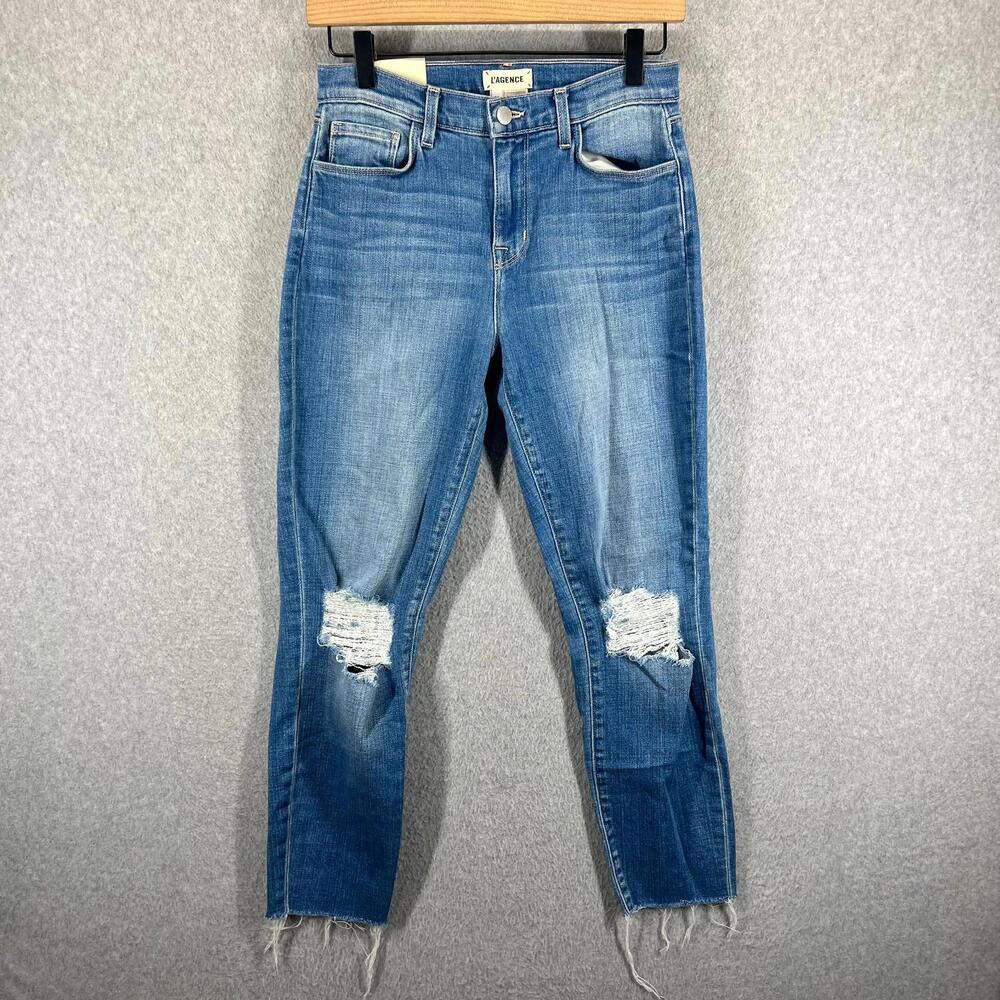 L AGENCE El Matador‎ French Slim Jeans Westbrook Med Wash Ankle 26 Womens NWT